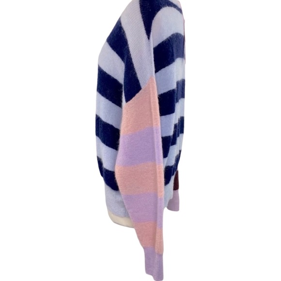 Parker NY Multicolor Striped Mohair Blend Sweater. Size S - Picture 5 of 14